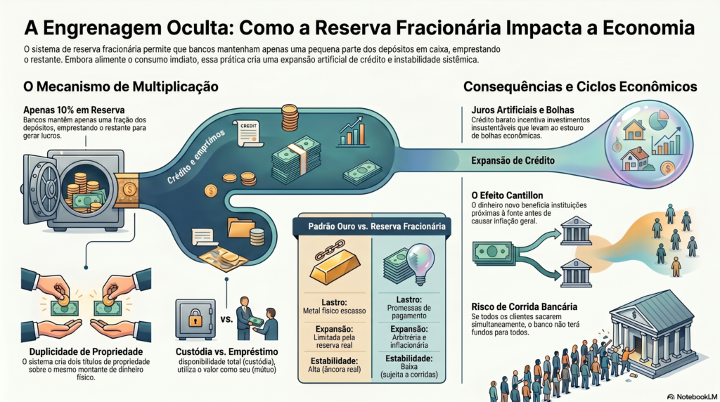 o que e reserva fracionaria mapa mental