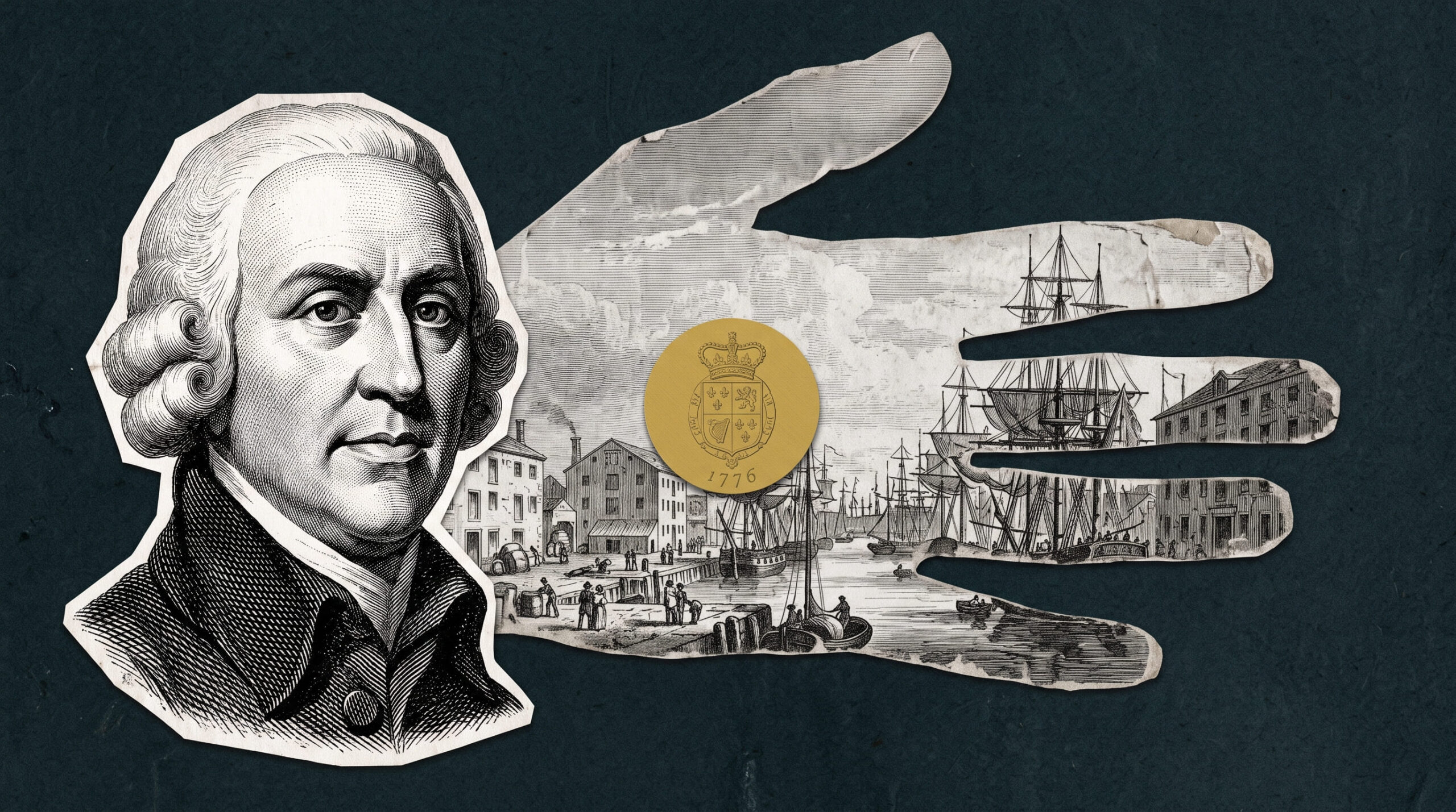 representação visual sobre quem foi adam smith