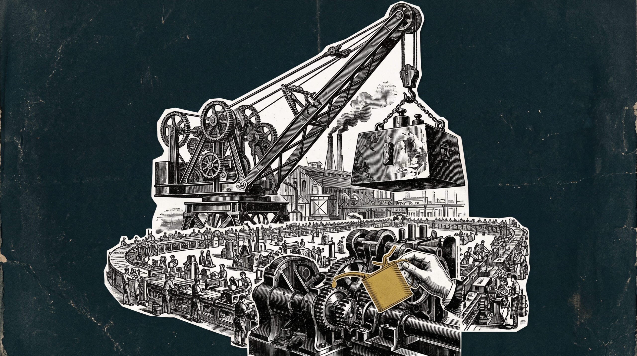 representação visual sobre o que foi a revolucao industrial