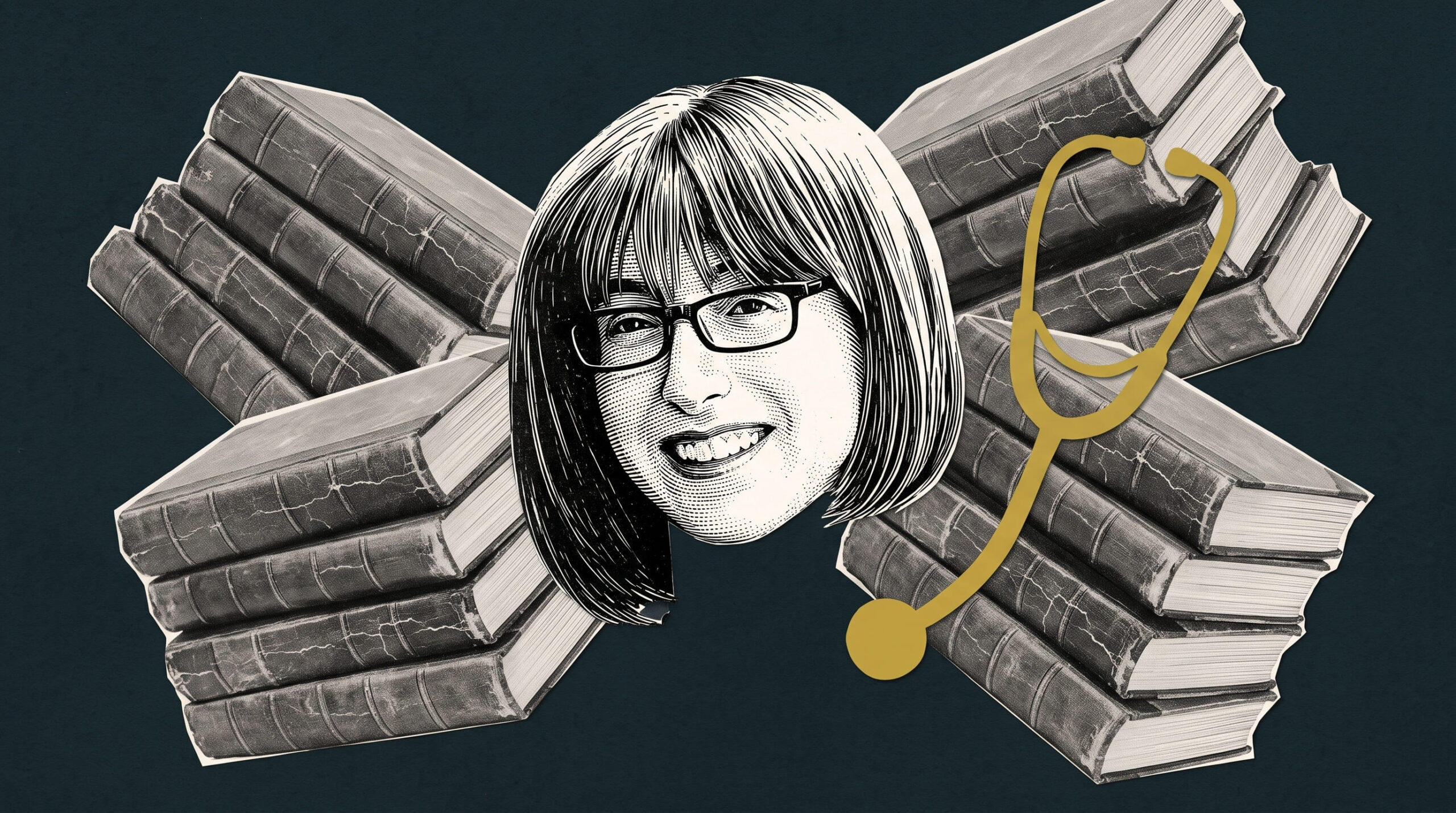 representação visual de freida mcfadden e seus livros