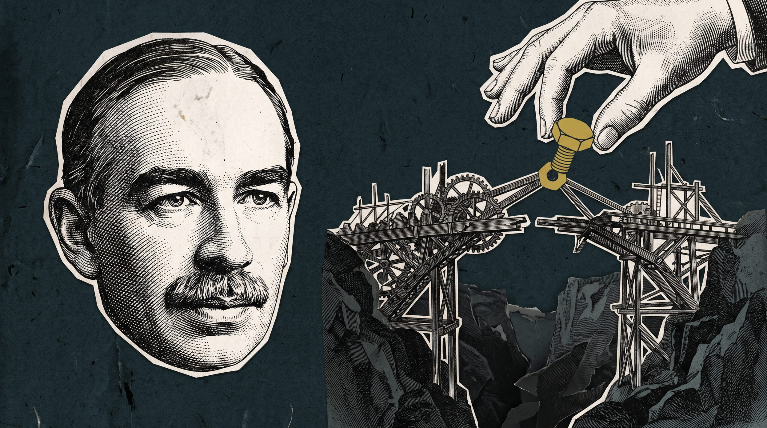 representação visual da biografia de maynard keynes