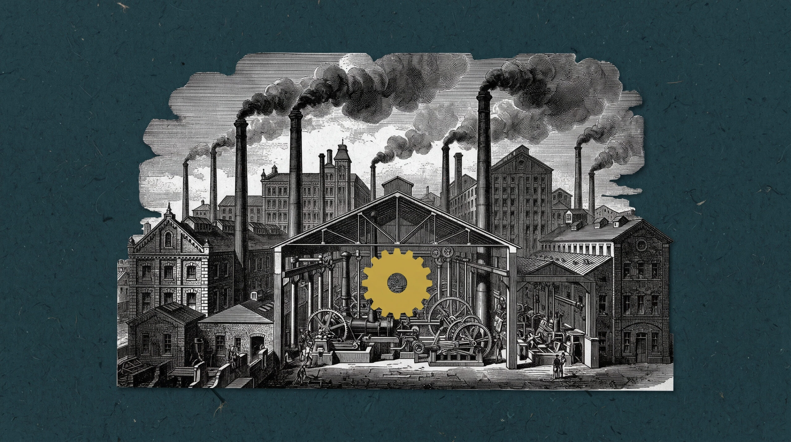 representacao visual do que e capitalismo industrial