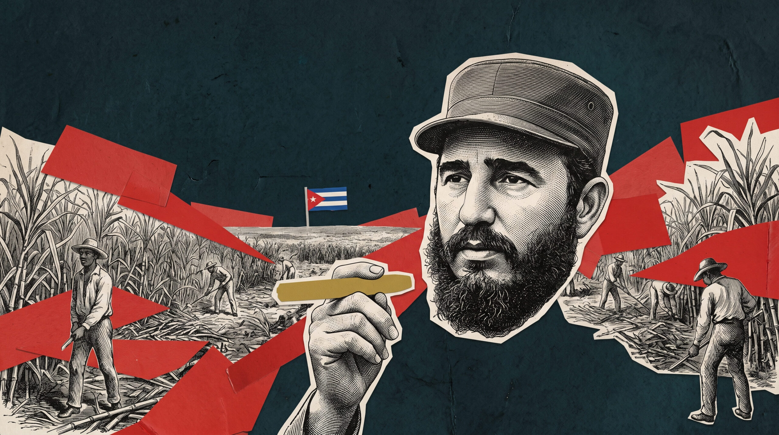 representação visual sobre o que foi a revolucao cubana