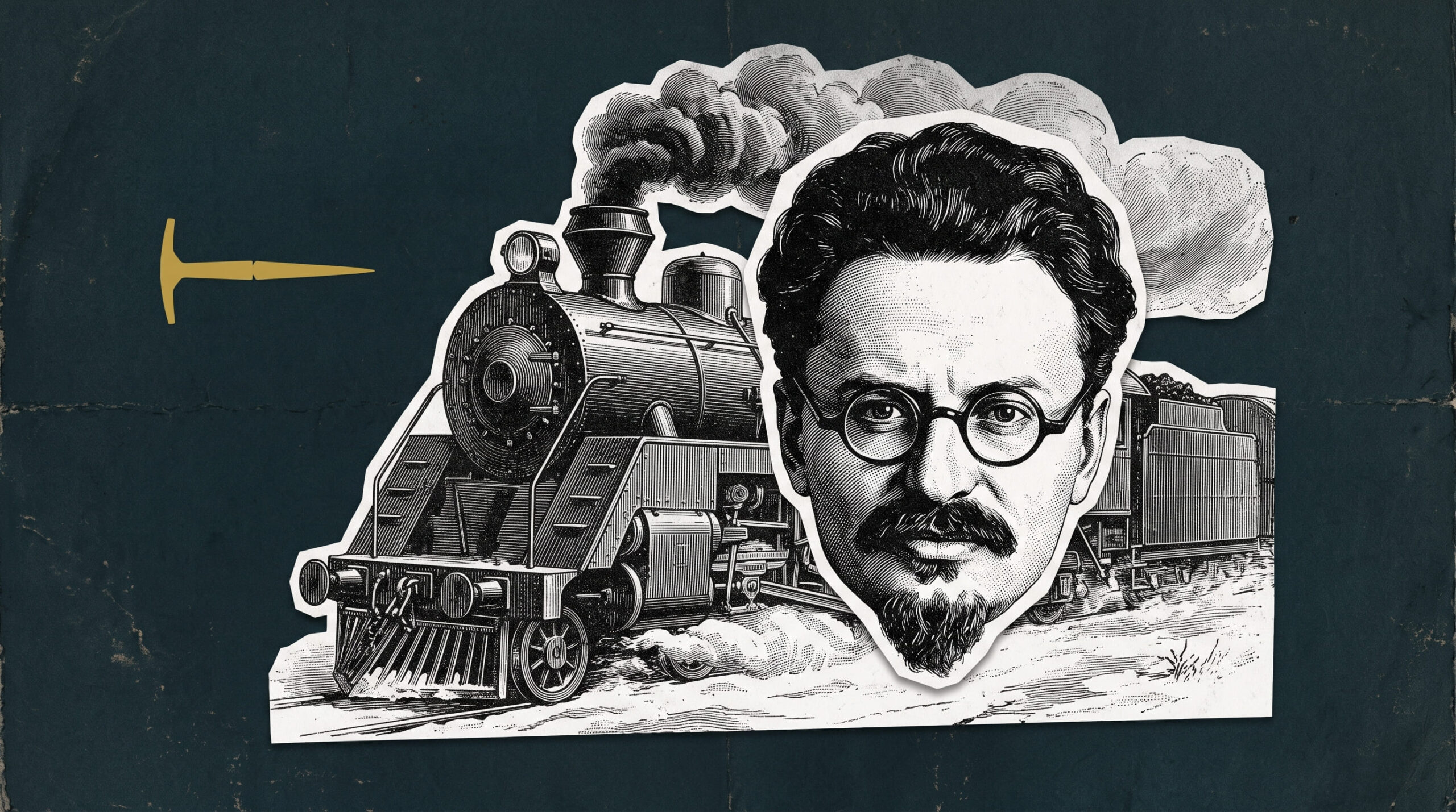representação visual de quem foi leon trotsky